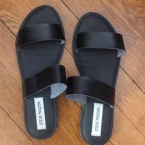Steve Madden double strap slide sandals worn once